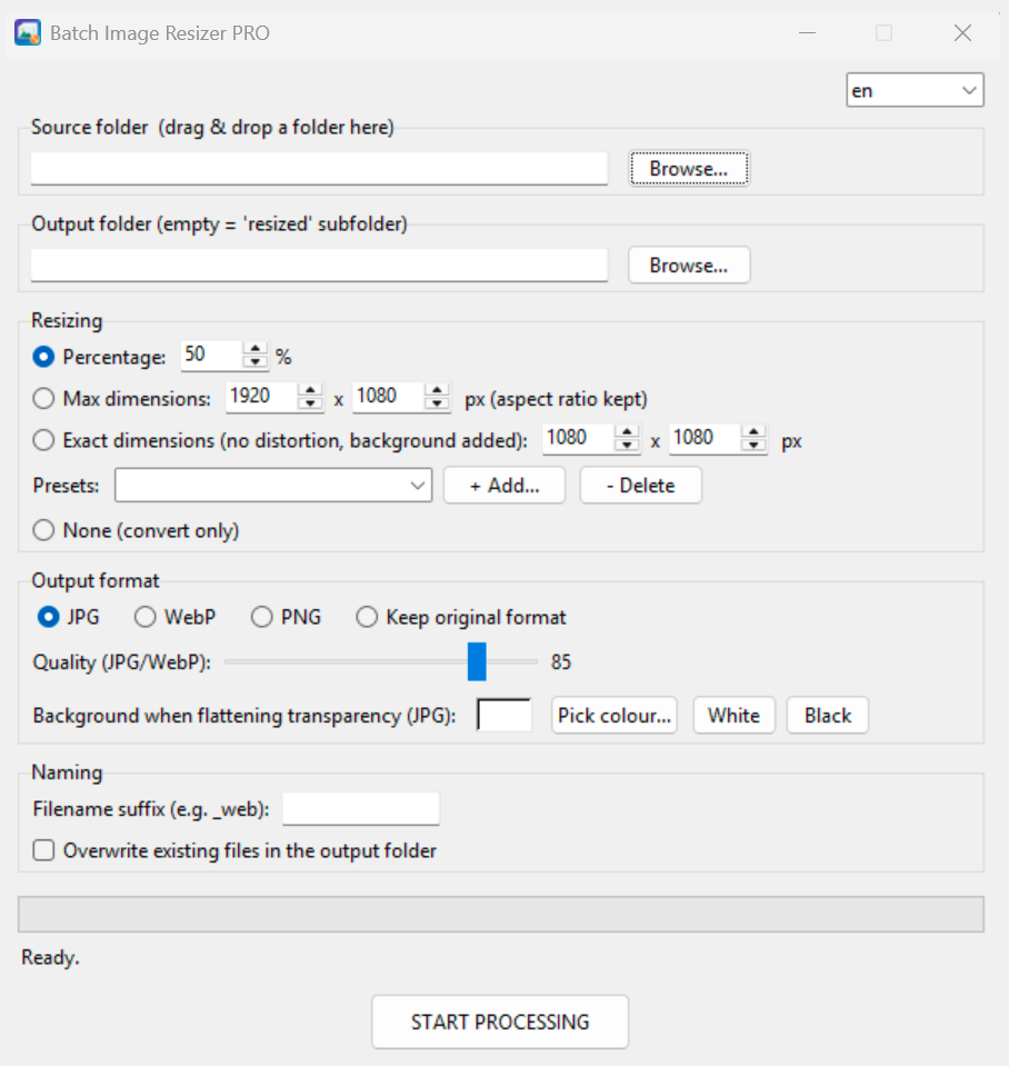 Batch Image Resizer PRO